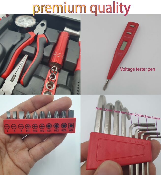 Mobi Premium 43-in-1 Universal Home Tool Box Set - Image 3