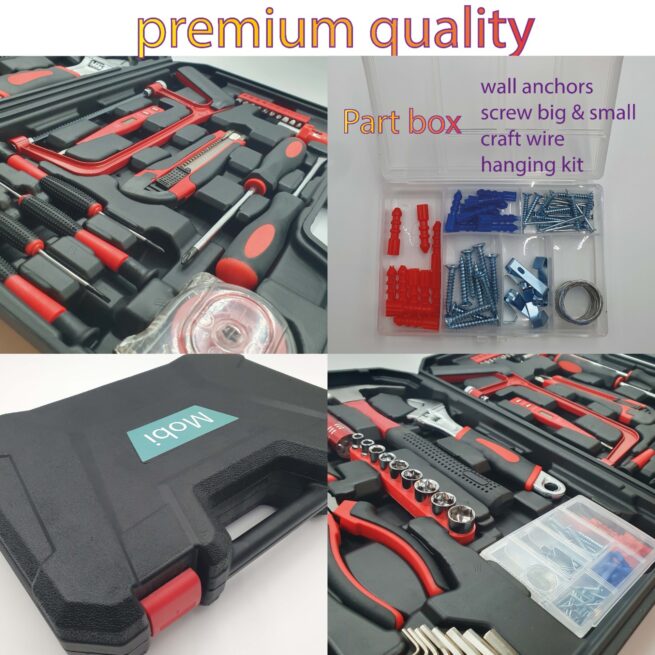 Mobi Premium 43-in-1 Universal Home Tool Box Set - Image 2