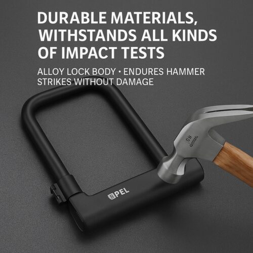 Premium Heavy Duty U-Lock Bicycle Lock Anti-Theft Alloy Steel Bike Lock with Mounting Bracket