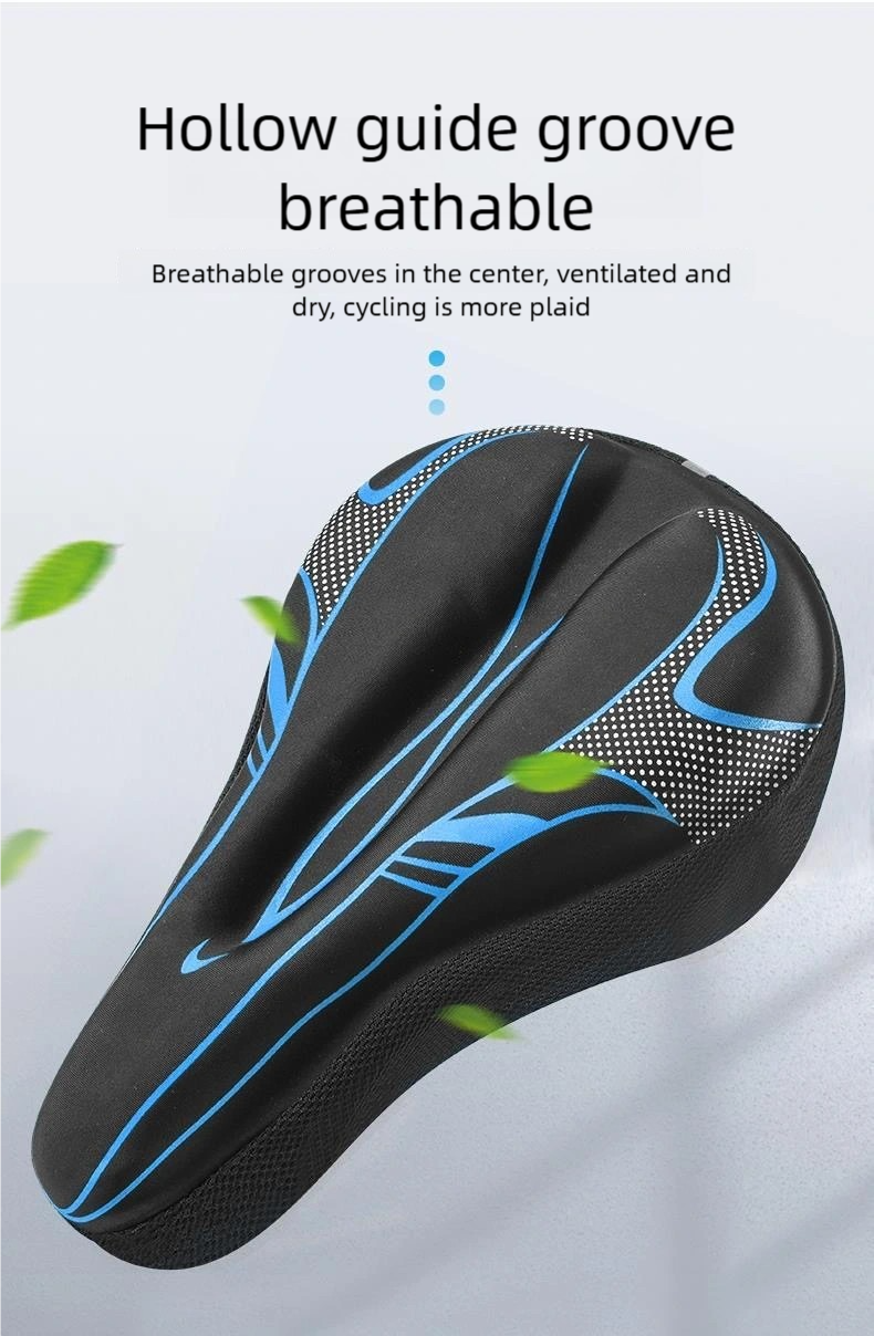 Mobi Silicone Bike Seat Cushion Cover – Soft Thick Gel Pad | Breathable & Non-Slip | Reflective Strip | Waterproof Cover | MTB Road Folding Bicycle Saddle Protector | Singapore Local Stock - Image 2