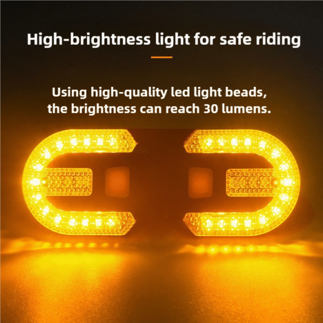 Ebike PAB LED signal tail light, turn signal light, strong light bike bicycle signal light - Image 2