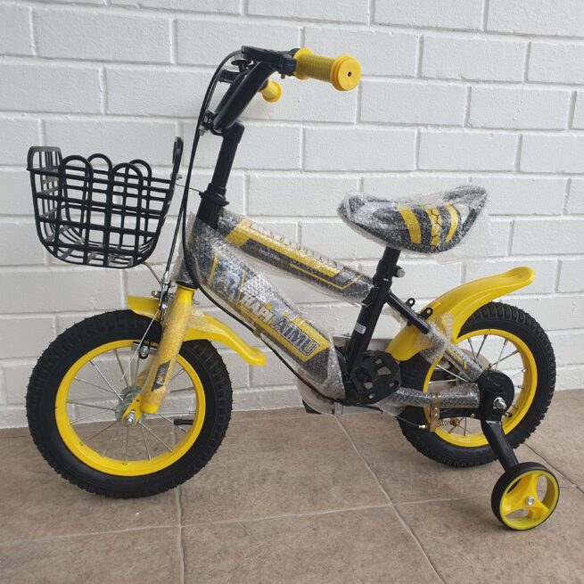 Kid's Bicycle with Training Wheels & Basket - Durable Children's Bike - Image 4