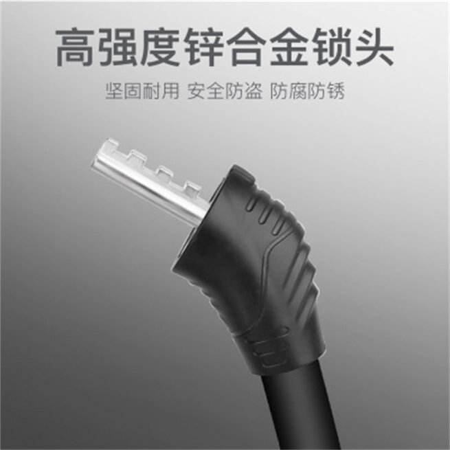 Bike Lock - 4-Digit Combination - Portable Anti-Theft Cycle Cable Lock with PVC Coating - Image 3
