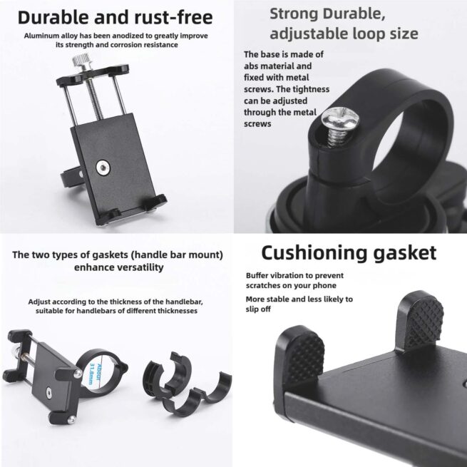 Phone Holder for bicycle bike ebike escooter - Image 8
