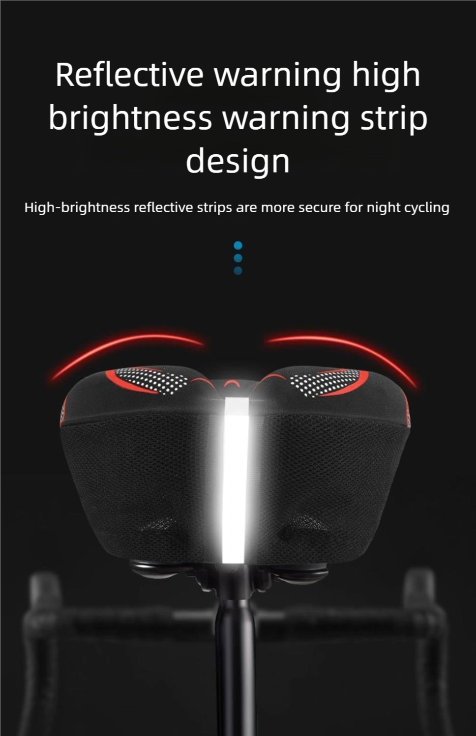 Mobi Silicone Bike Seat Cushion Cover – Soft Thick Gel Pad | Breathable & Non-Slip | Reflective Strip | Waterproof Cover | MTB Road Folding Bicycle Saddle Protector | Singapore Local Stock - Image 9