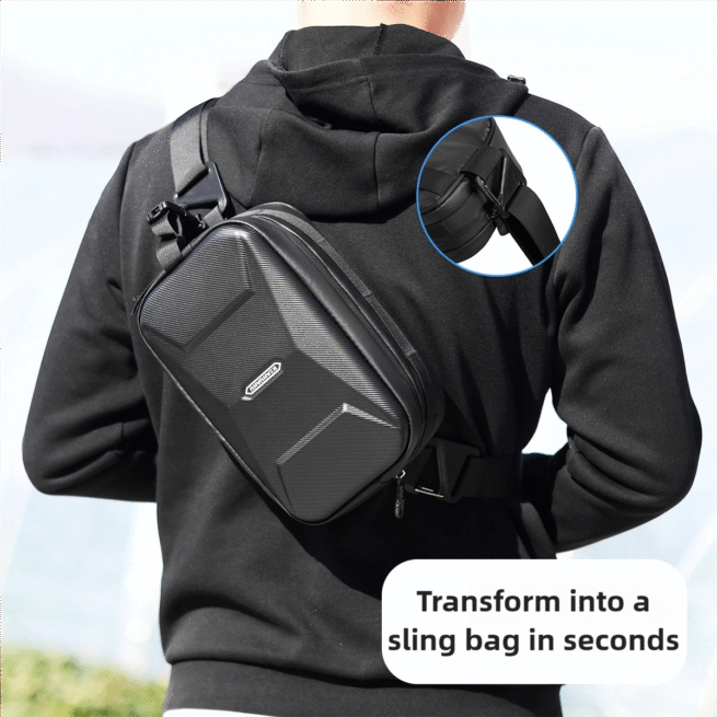 Hard Shell Multifunctional Bike Front Bag - Image 3