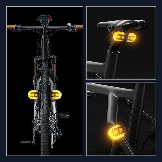 Ebike PAB LED signal tail light, turn signal light, strong light bike bicycle signal light - Image 7