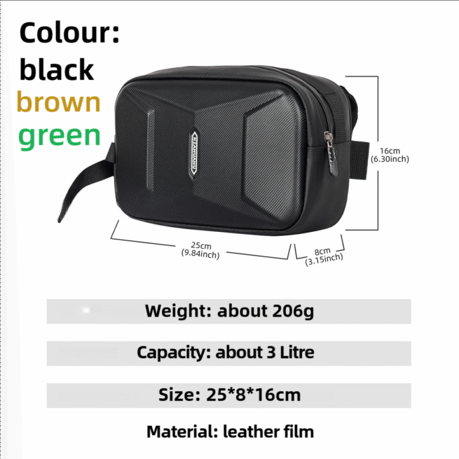 Hard Shell Multifunctional Bike Front Bag - Image 4