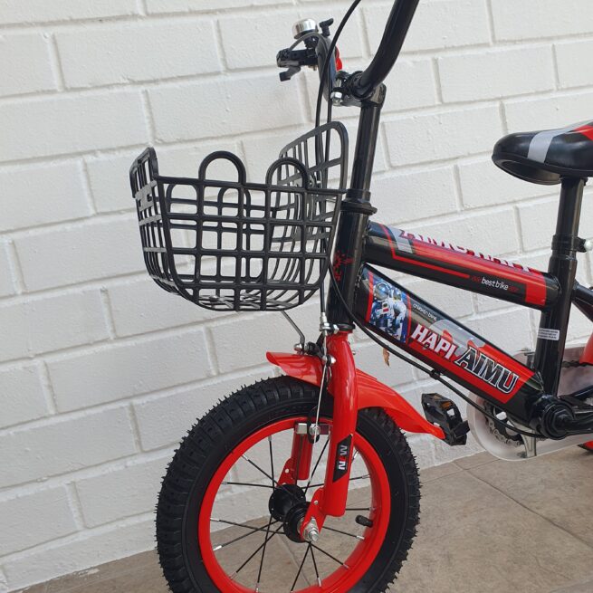 Kid's Bicycle with Training Wheels & Basket - Durable Children's Bike - Image 6