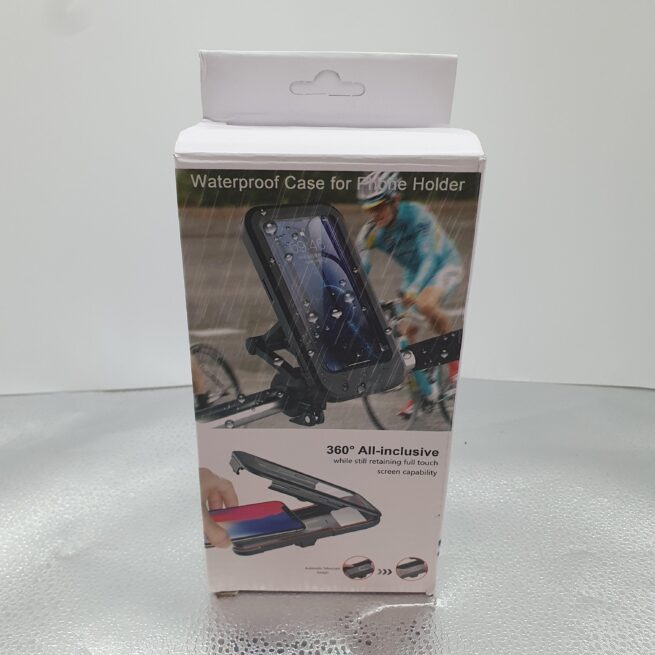 Waterproof Bicycle Motorcycle Phone Holder | 360° Adjustable Shockproof Mount for 5.5-6.8" Phones | Anti-Fall Full Enclosed Case - Image 5