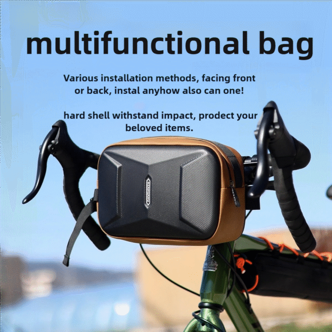 Hard Shell Multifunctional Bike Front Bag - Image 7