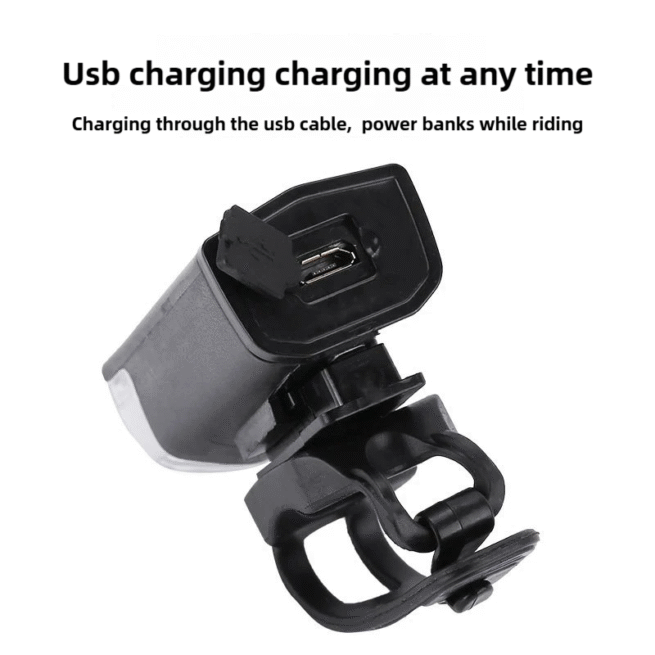 USB Rechargeable LED Bike Headlight – Lightweight, Waterproof, Portable Cycling Safety Light - Image 6