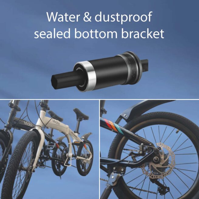 Mobi Ultra Folding Bicycle Pre-install Shimano Aluminium Bike (anti-rust, lightweight, MRT bus & boot friendly) - Image 6