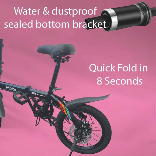 Mobi M16 Foldable Bicycle – Lightweight | Shimano 6-Speed | Easy Fold | SG Stock - Image 7