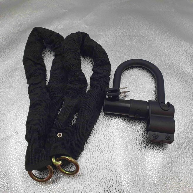 Heavy Duty U-Lock Bicycle Lock + Chain | Anti-Theft | 2 Keys | Mount Bracket | Waterproof - Image 6