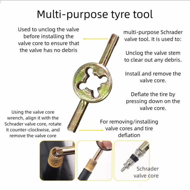 Bicycle Tyre Repair Tool Kit tyre punctured patching - Image 3